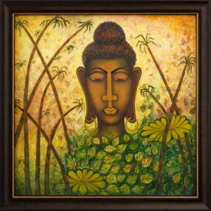 Original Buddha Painting by Priya Prakash handmade acrylic canvas wall art for home decor